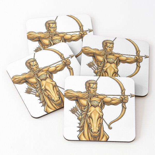 Item preview, Golden Sagittarius Zodiac Archer Design designed and sold by ToxicInkArt.