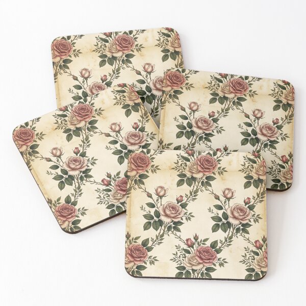 Item preview, Vintage Roses Pastel designed and sold by FunFitsFactory.