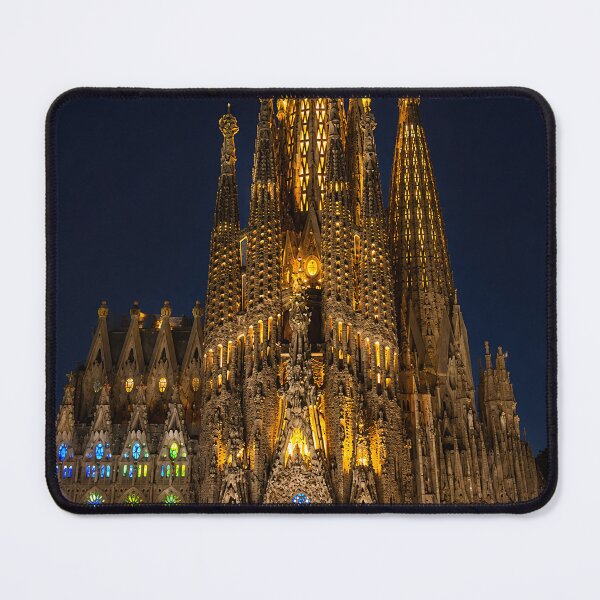 Item preview, Sagrada Familia at night designed and sold by andreisky.