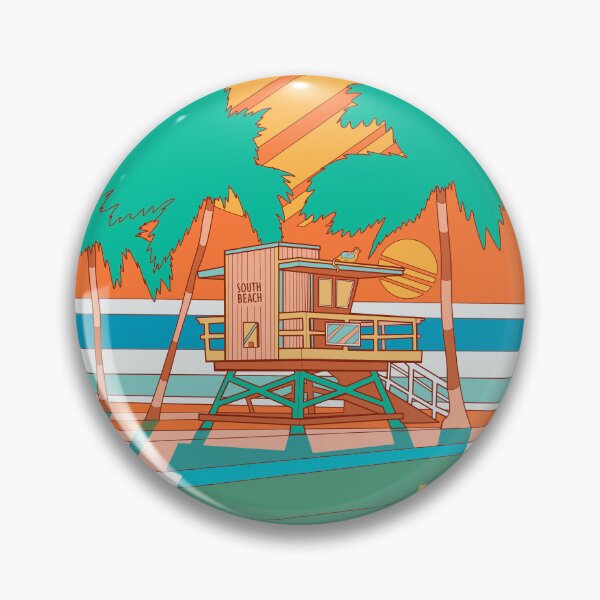 Item preview, South beach designed and sold by Swadeillustrations.