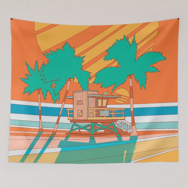 Item preview, South beach designed and sold by Swadeillustrations.