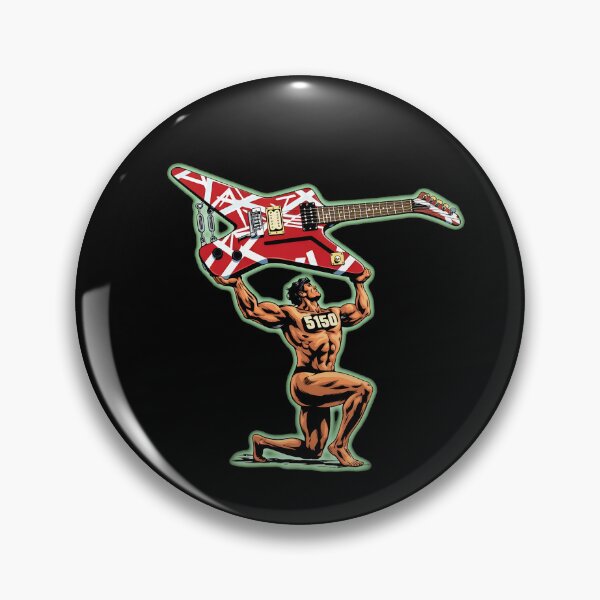 Item preview, 5150 Muscle Man Holding Up Frankensteins Guitar designed and sold by MeanpersonaArt.