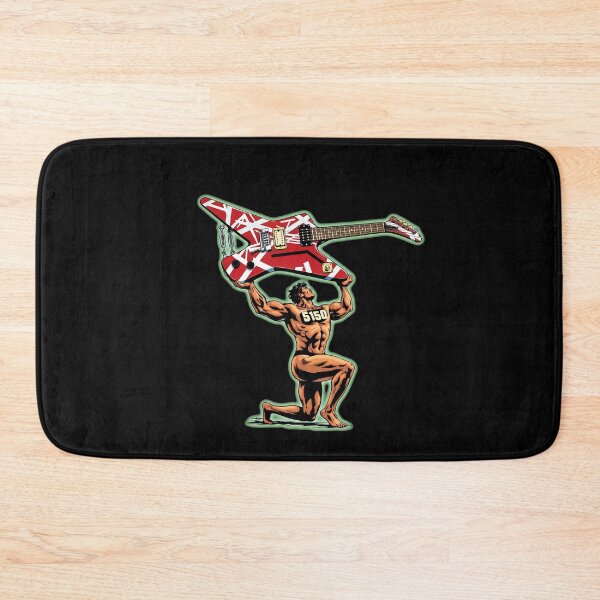 Item preview, 5150 Muscle Man Holding Up Frankensteins Guitar designed and sold by MeanpersonaArt.