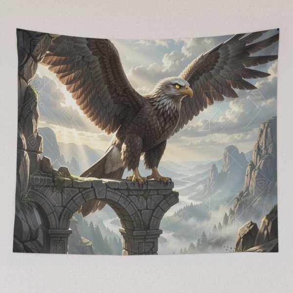 Item preview, Eagle Overlooking Mystic Valley designed and sold by Kirrindy Designs.