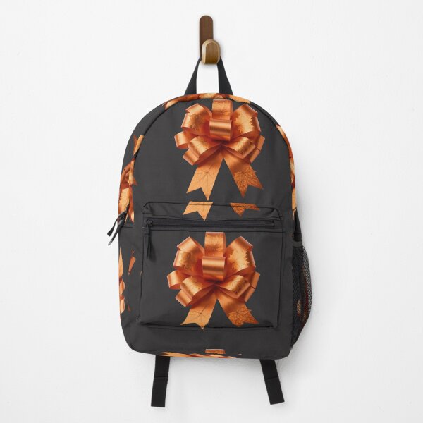 Item preview, Modern Metallic Orange Ribbon with Elegant Fall Foliage designed and sold by TaBogroupsRed.