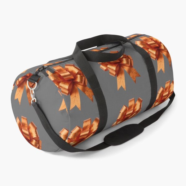 Item preview, Modern Metallic Orange Ribbon with Elegant Fall Foliage designed and sold by TaBogroupsRed.