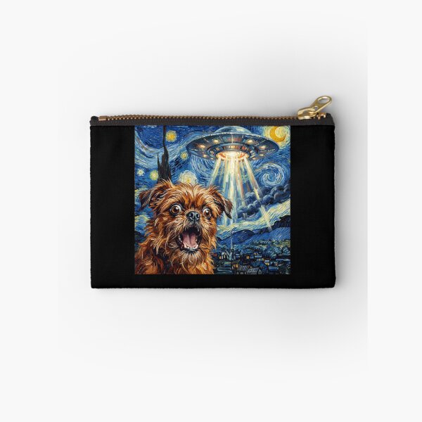 Item preview, Brussels Griffon Starry Night UFO Van Gogh Art Dog Selfie Lover designed and sold by Kimberley King Art  King Art.
