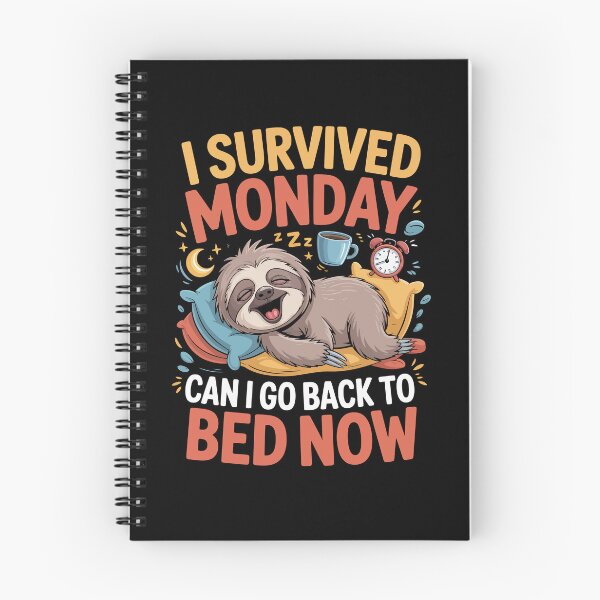 Item preview, I Survived Monday can I go back to bed now designed and sold by jkrphoto.
