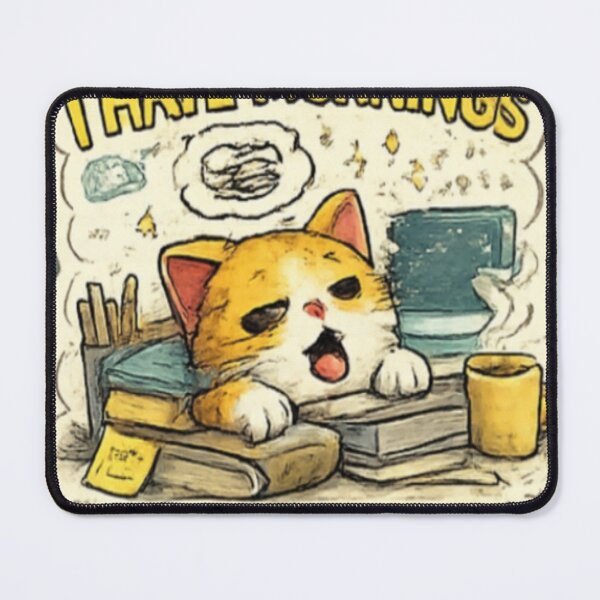 Item preview, I Hate Mornings And People Cat Sticker designed and sold by Genzfirevibes.