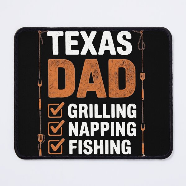 Item preview, Texas Dad Grilling Napping Fishing Checklist Funny Father Design designed and sold by msaloyach.