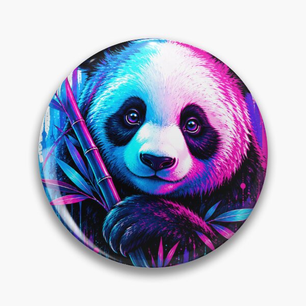 Item preview, Neon Panda Bamboo Splash Artwork designed and sold by the-dovlat.