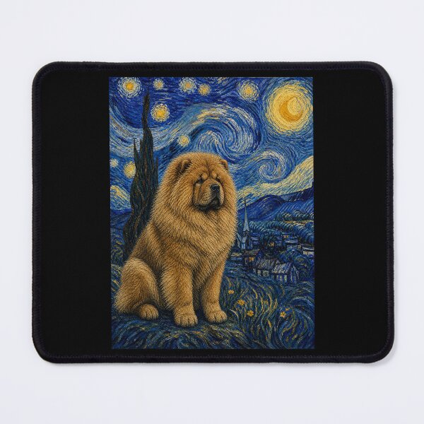 Item preview, Chow Chow Dog Van Gogh Starry Night designed and sold by Littermin.