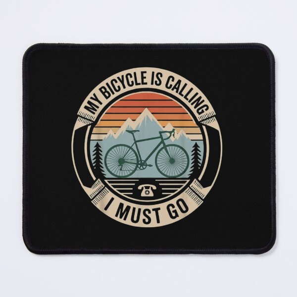 Item preview, My Bicycle Is Calling I Must Go Retro Cycling Vintage Sunset designed and sold by haitrieuic96.