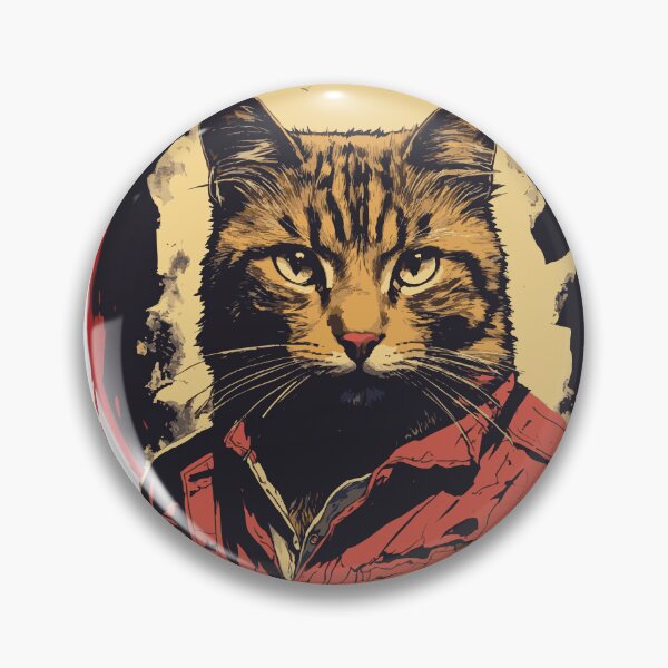 Item preview, cat emerges from a torn shirt – Cute Lazy Cat Watching Movies with Popcorn designed and sold by Artimax-Studio.