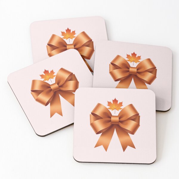 Item preview, Golden Maple Harvest High-End Decorative Bow Illustration designed and sold by TaBogroupsRed.