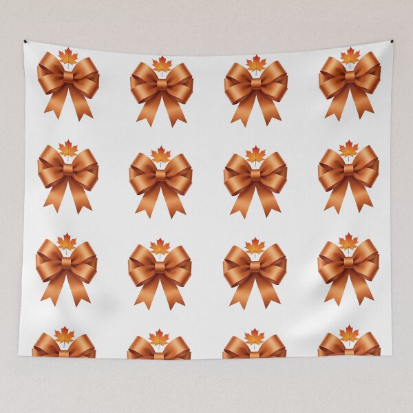 Item preview, Golden Maple Harvest High-End Decorative Bow Illustration designed and sold by TaBogroupsRed.