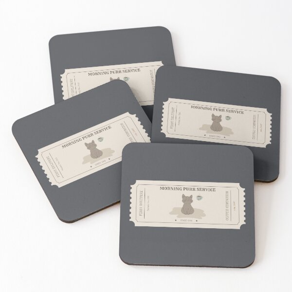Item preview, Morning Purr Service Ticket | Cozy Cat Coffee | Vintage Admission Ticket Illustration designed and sold by MyFotodrive.