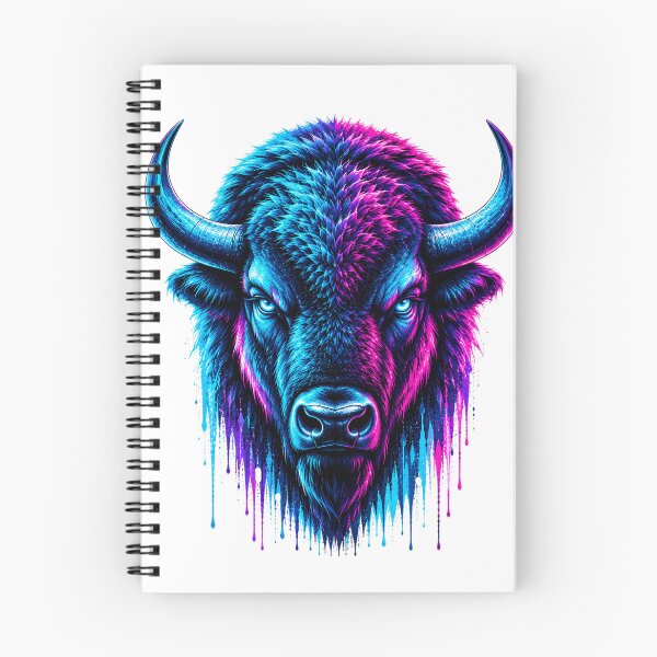 Item preview, Neon Bison Wild Spirit Artwork designed and sold by the-dovlat.