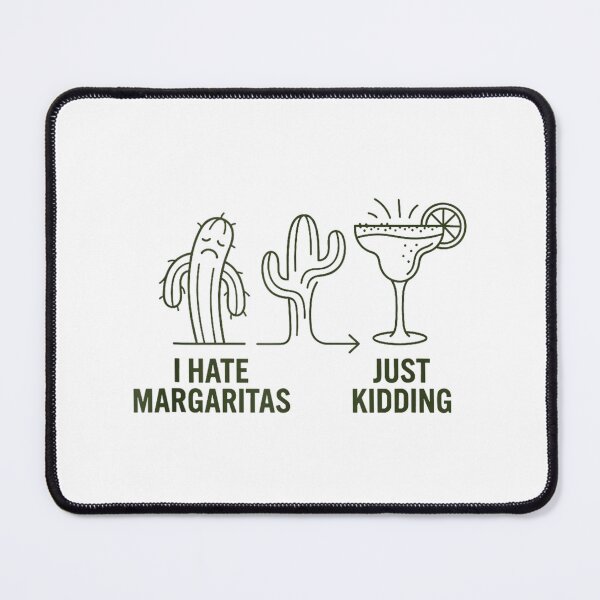 Item preview, Funny Margarita Lover Cactus I Hate Margaritas Just Kidding Retro Design designed and sold by kiralynstration.