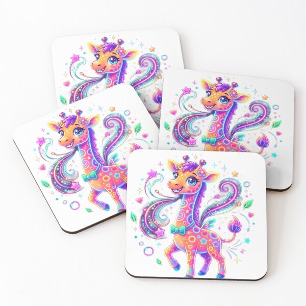Item preview, Magical Neon Giraffe – Cute Luminous Fantasy Design designed and sold by NeonTraum.