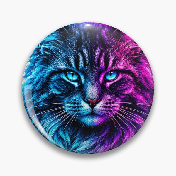 Item preview, Neon Cat Glowing Eyes Artwork designed and sold by the-dovlat.
