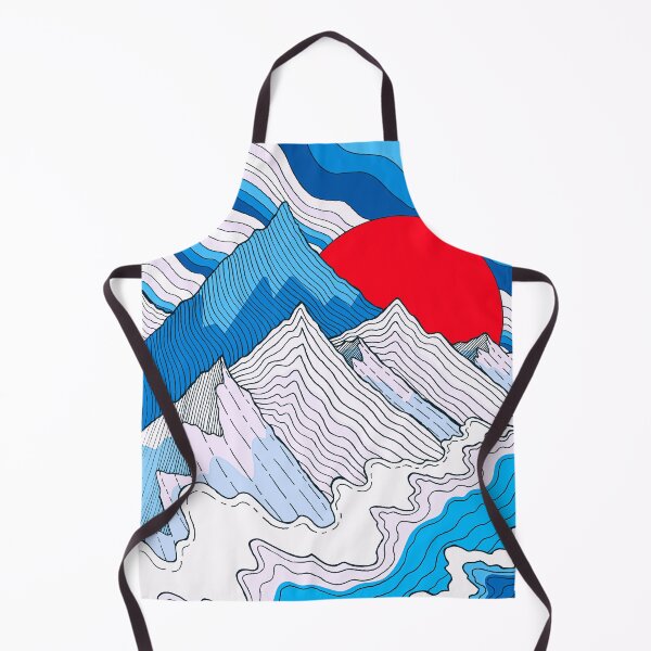 Item preview, The blue ocean mountains designed and sold by Swadeillustrations.