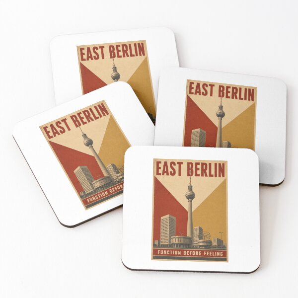 Item preview, East Berlin Fernsehturm – Vintage Alexanderplatz Poster designed and sold by Soft Panic Studio.