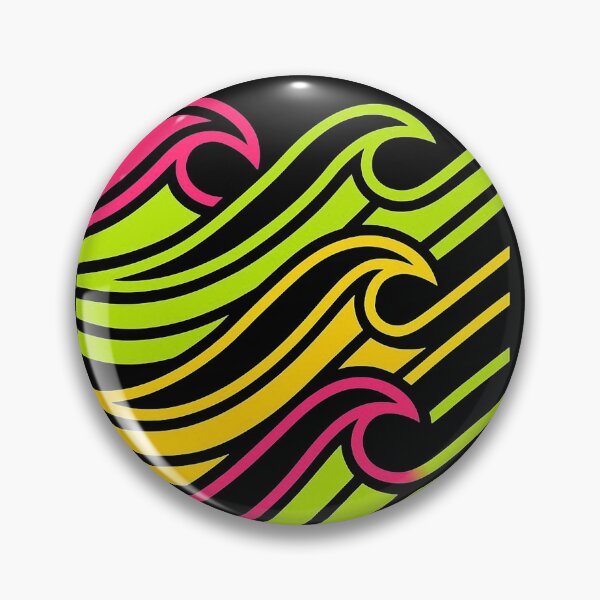 Item preview, Vibrant Wave Art Gift for Ocean Lovers Modern Neon Design designed and sold by PixelQ.