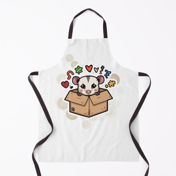Item preview, Cute Opossum In Cardboard Box Funny Introvert Sticker designed and sold by iamKRUK.