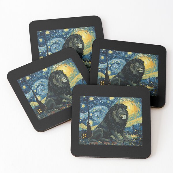 Item preview, Lion Starry Night Van Gogh Art Lover Men Women designed and sold by Littermin.