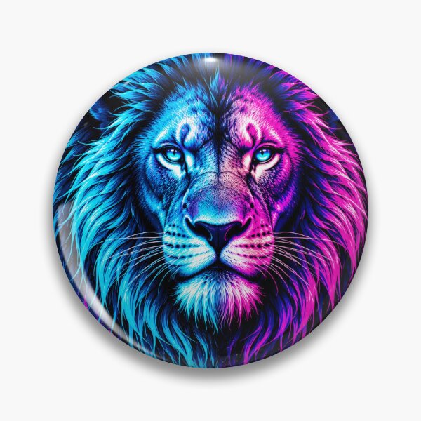 Item preview, Neon Lion Jungle King Artwork designed and sold by the-dovlat.
