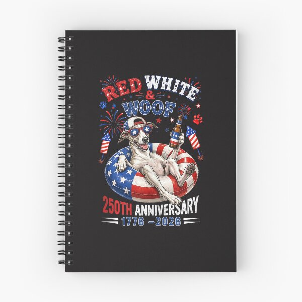 Item preview, Whippet 4th of July Red White and Woof 250th Anniversary 1776 2026 designed and sold by kiralynstration.