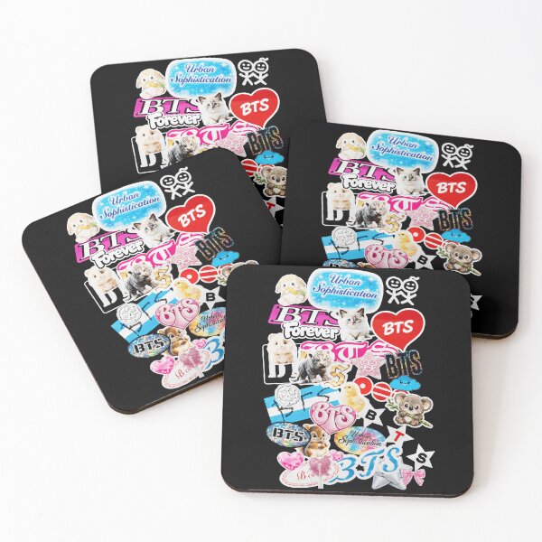 Item preview, Cute BTS Sticker Pack Collage - Y2K Urban Aesthetic designed and sold by moamaxshop.