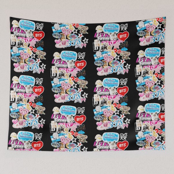 Item preview, Cute BTS Sticker Pack Collage - Y2K Urban Aesthetic designed and sold by moamaxshop.