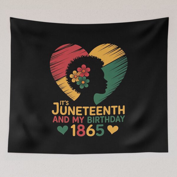 Item preview, It's Juneteenth And My Birthday Africa American Black 1865 designed and sold by SapfireStuArt.