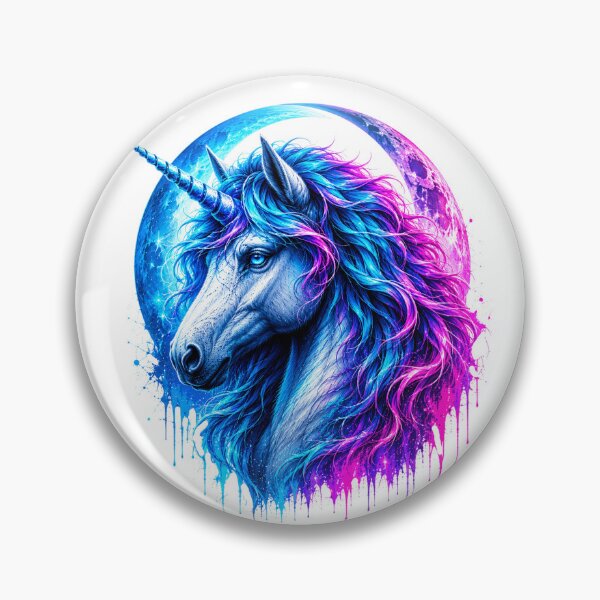 Item preview, Mystical Neon Unicorn Moon Artwork designed and sold by the-dovlat.