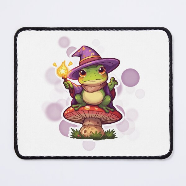 Item preview, Cute Cozy Frog Cottagecore Sticker Whimsical Nature Art designed and sold by iamKRUK.