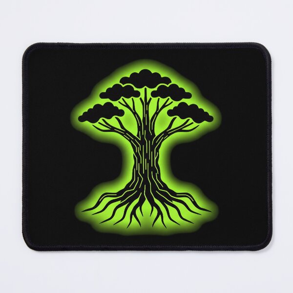 Item preview, Cool Gamer Desk Decoration Boyfriend Birthday — Neon Green Tree Art designed and sold by PixelQ.
