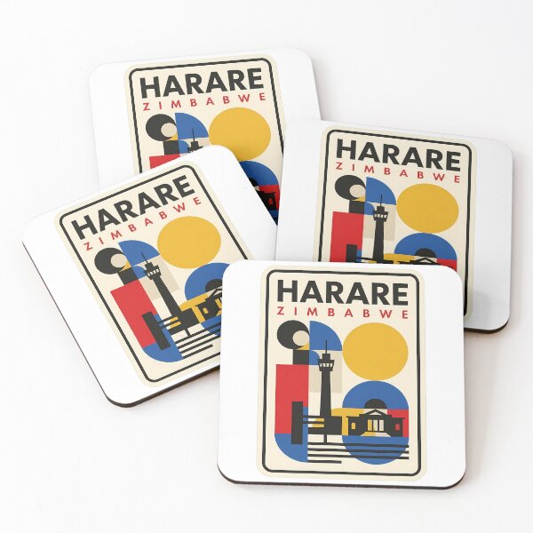 Item preview, Harare Zimbabwe Geometric Retro Travel Style designed and sold by k3rstman1.