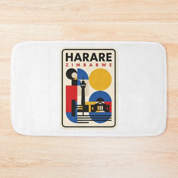 Item preview, Harare Zimbabwe Geometric Retro Travel Style designed and sold by k3rstman1.
