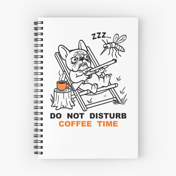 Item preview, Do Not Disturb Coffee Time Funny French Bulldog T-Shirt designed and sold by The Bold Line Studio.