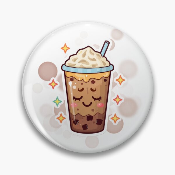Item preview, Cute Smiling Iced Coffee Kawaii Coffee Sticker designed and sold by iamKRUK.