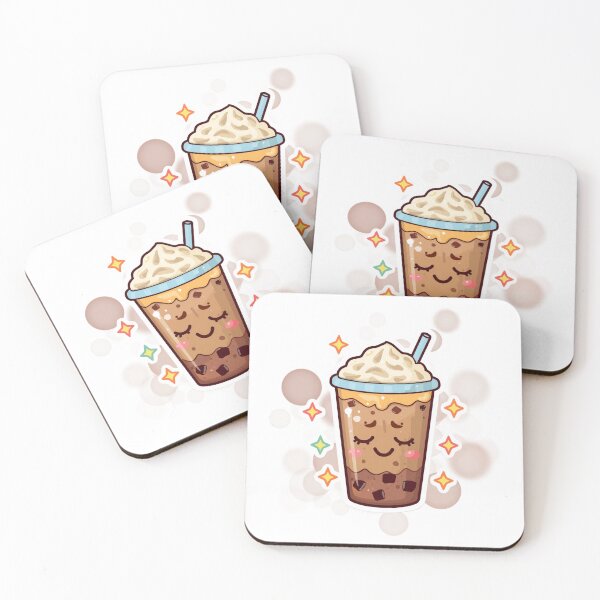 Item preview, Cute Smiling Iced Coffee Kawaii Coffee Sticker designed and sold by iamKRUK.