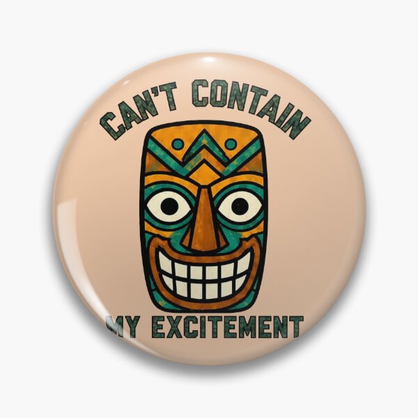 Item preview, Tiki Mask – Can’t Contain My Excitement designed and sold by Icareis-Studios.