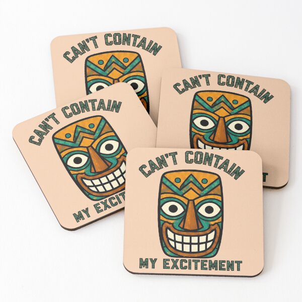 Item preview, Tiki Mask – Can’t Contain My Excitement designed and sold by Icareis-Studios.