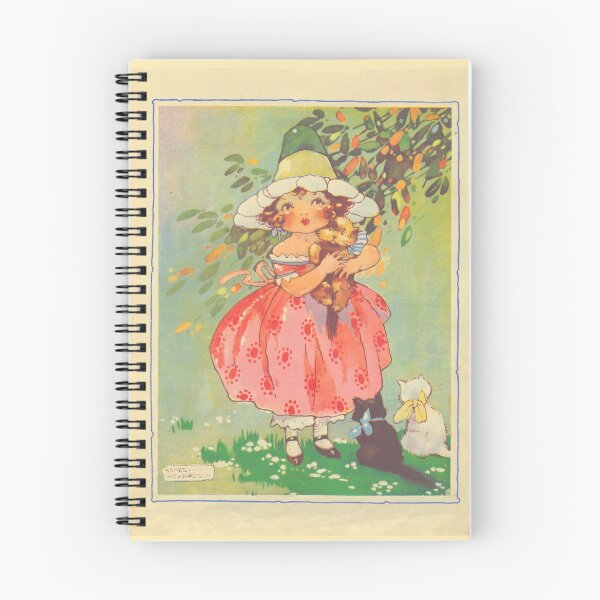 Item preview, Girl with Kittens by Agnes Richardson (c.1910) // Public Domain designed and sold by Vernissage-dart.