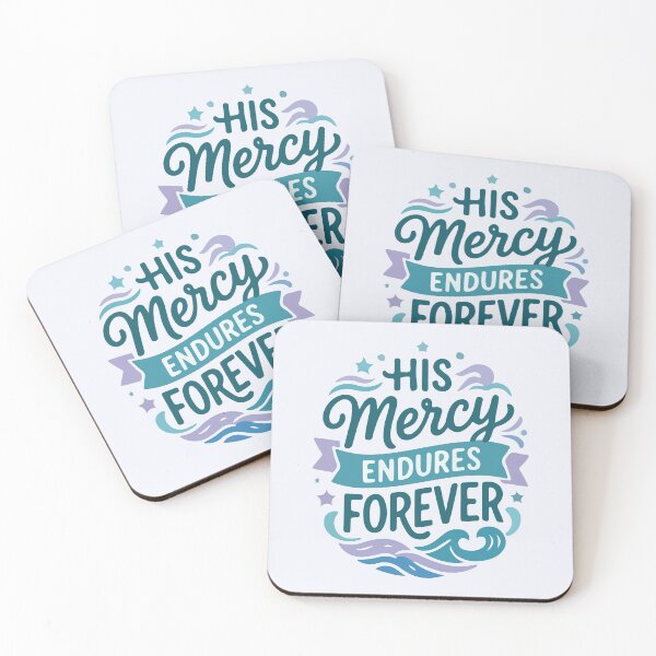 Item preview, His Mercy Endures Forever Christian Bible Verse  designed and sold by stylishdzign.