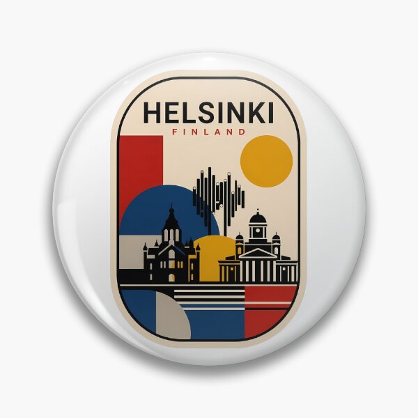 Item preview, Mid Century Modern Helsinki Finland Landmarks designed and sold by k3rstman1.