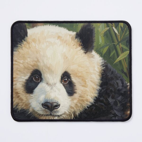 Item preview, Cute Panda Cub Oil Painting designed and sold by Kirrindy Designs.