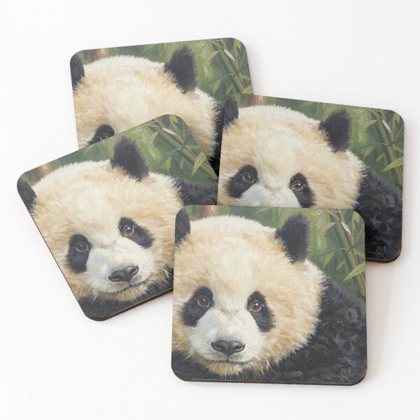 Item preview, Cute Panda Cub Oil Painting designed and sold by Kirrindy Designs.
